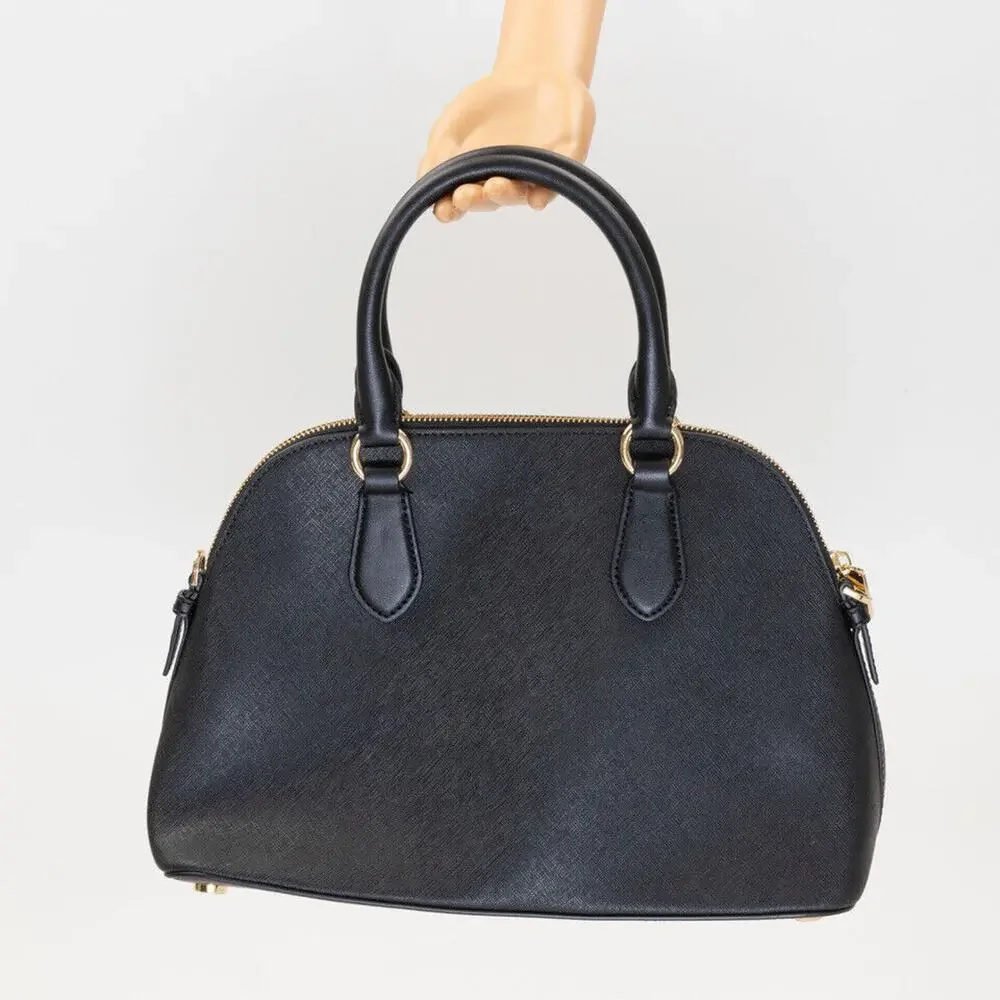 Michael Michael Kors Veronica Medium Leather Dome Satchel Black 220110